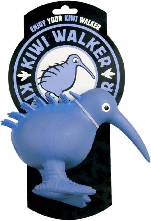 Kiwi Walker - Kiwifågel i latex -Blå - 10cm